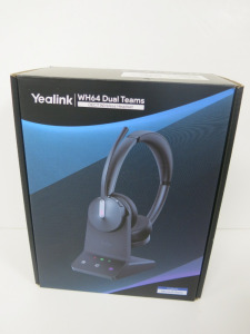 Yealink WH64 Dual Teams DECT Wireless Headset, Model WHD642.