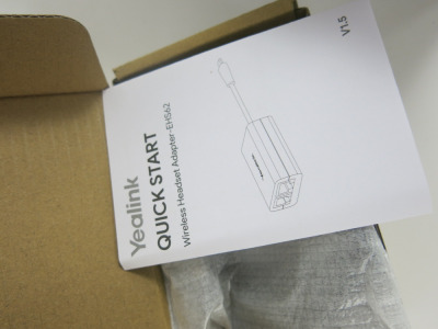Yealink EHS62 Wireless Headset Adapter.