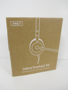 Jabra Evolve 2 50 Wired Head Set, Model HSC175.