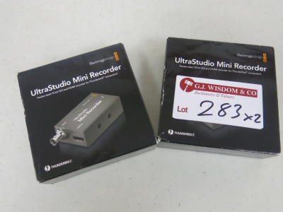2 x Blackmagic Design UltraStudio Mini Recorder.