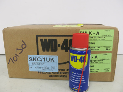 Box of 24 Cans of WD40 Silicon Free, 100ml.