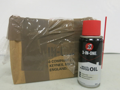 10 x Cans of 3 In 1 Multi Purpose Oil, 100ml.