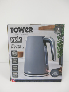 Tower 1.7Lt Jug Kettle, Colour Ash. Boxed/New.