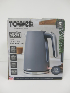 Tower 1.7Lt Jug Kettle, Colour Ash. Boxed/New.
