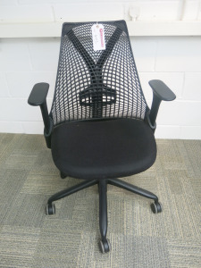 Herman Miller Sayl Office Chair in Black.