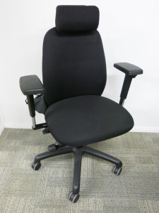 Adapt by Ergochair, Black Fabric Adjustable Office Chair