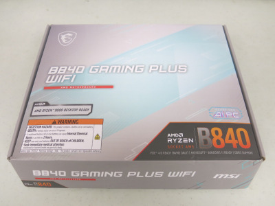 MSI B840 Gaming Plus Wifi AMD Motherboard.