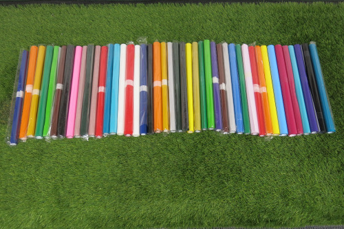 42 x Assorted Coloured Heat Transfer Vinyls, 30cm Width.