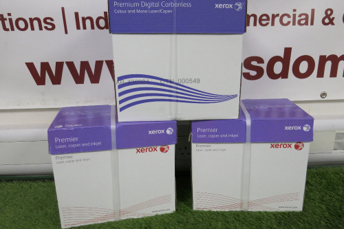 3 x Boxes of Xerox Premium Paper, 15 x Packs of 500 Sheets.