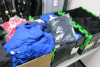 Large Stock of Basic Clothing Unbranded to Include: Hoodies, Jumpers, Jackets, T-Shirts, Polos, Beanies, Caps & HiVis Vests. All in Assorted Sizes & Colours. NOTE: crates not included. - 6