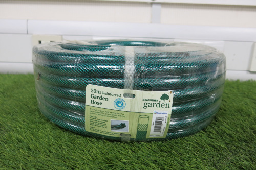 Kingfisher 50m Reinforced Garden Hose.