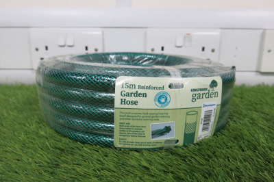 Kingfisher 15m Reinforced Garden Hose.
