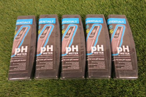 5 x Essentials PH Tester with Memory Function.