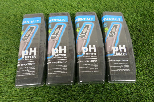4 x Essentials PH Tester with Memory Function.