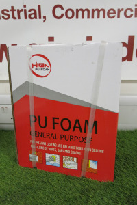 Box of 12 x HIQA General Purpose PU Foam, 750ml.