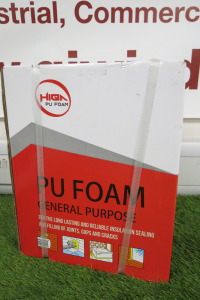 Box of 12 x HIQA General Purpose PU Foam, 750ml.
