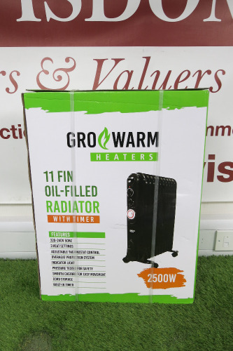 GroWarm 11 Fin Oil Filled Radiator.