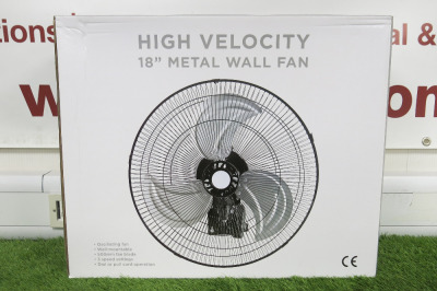 High Velocity 18" Metal Wall Fan.