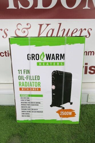 GroWarm 11 Fin Oil Filled Radiator.
