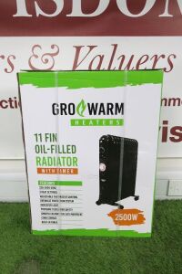 GroWarm 11 Fin Oil Filled Radiator.