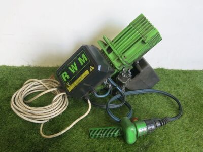 R.W.M Electric Chain Hoist, Model W125 T1 V2, Type F, S/N 40707, YOM 2004.