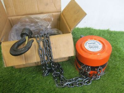 Katsu Tools Hand Chain Block, Model HS-1T.