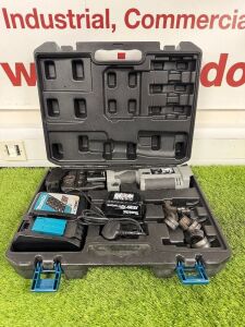 Alpha Press M & U Profile Press Fit Die Set Kit to Include: 1 x SL-1930 Press Tool, 1 x Universal Carrier Jaw, 1 x Set of M15,M28 & M32mm M Profile Dies, 1 x Set of U16,U20,U25,U32mm U Profile Dies, 1 x Makita 3.0ah Lithium-ion Battery, 1 x Makita DC18RC 