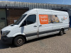 KP18 GWD: Mercedes Sprinter 314CDI Panel Van in White. Manual, Diesel, 2143cc, Mileage 477,380. MOT Expired 20th March 2026. Comes with V5 & Key. NOTE: steering heavy, damage to windscreen and sold with contents as viewed. - 2