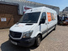 KP18 GWD: Mercedes Sprinter 314CDI Panel Van in White. Manual, Diesel, 2143cc, Mileage 477,380. MOT Expired 20th March 2026. Comes with V5 & Key. NOTE: steering heavy, damage to windscreen and sold with contents as viewed. - 3