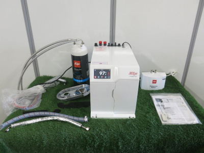 Zip Hydro Tap System to Include: 1 x Zip Hydro Tap G5 BC 20 M Command Centre, S/N 2023052251046, 1 x Classic Chrome Tap, 1 x Zip Limescale Filter & 1 x Zip Hydrotap Booster. Comes with Quick Start Installation Guide. NOTE: installed new and appears teste