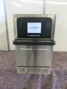 Merrychef High Speed Oven, Model Eikon E2s, S/N 2306213090204, DOM 07/2023. Comes with Merrychef Guarded Paddle.