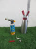 1 x ISI Gourmet Whip Dispenser & 1 x Portable Blow Torch.