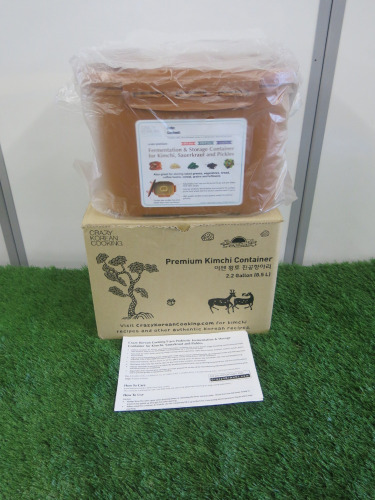 Boxed/New Crazy Korean Premium Kimchi Container, Capacity 8.5L.