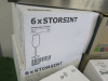 Quantity of Glassware & Bar Accessories to Include: 1 x Stainless Steel Bar Tidy, 4 x Boxes of 6 Ikea Godis Tumblers, 2 x Boxes of 6 Ikea Storsint Wine Glasses, 2 x Boxes of 12 Arcoroc Tumblers & 2 x Boxes of Pasabahce Champagne Glasses. - 5