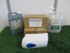 3 x Boxed MSD White Modular 900ml Foam Soap Dispenser. Comes with 1 x 5Lt Nilaqua Hand Sanitiser &1 x Part Used Anti Bacterial Hand Soap.