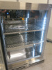 Precision Stainless Steel Single Glass Door Bottle Cooler, Model BBS600, S/N 199124. Size H85 x W60 x D50cm. Comes with Keys & Operating Instructions. NOTE: installed new and appears never used. - 3