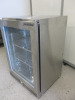 Precision Stainless Steel Single Glass Door Bottle Cooler, Model BBS600, S/N 195548. Size H85 x W60 x D50cm. Comes with Keys & Operating Instructions. NOTE: installed new and appears never used. - 2