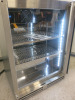 Precision Stainless Steel Single Glass Door Bottle Cooler, Model BBS600, S/N 195548. Size H85 x W60 x D50cm. Comes with Keys & Operating Instructions. NOTE: installed new and appears never used. - 5