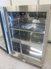 Precision Stainless Steel Single Glass Door Bottle Cooler, Model BBS600, S/N 199123. Size H85 x W60 x D50cm. Comes with Keys & Operating Instructions. NOTE: installed new and appears never used. - 3