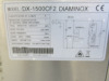 Diaminox Curved Glass Display Fridge with Black Finish & Stainless Steel Base, Model DX-1500CF2. Size H120 x W150 x D73cm. NOTE: damage to rear sliding door As Viewed/Pictured. - 6