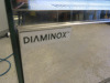 Diaminox Curved Glass Display Fridge with Black Finish & Stainless Steel Base, Model DX-1500CF2. Size H120 x W150 x D73cm. - 2