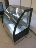 Diaminox Curved Glass Display Fridge with Black Finish & Stainless Steel Base, Model DX-1000CF2. Size H120 x W100 x D73cm. - 3