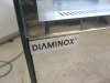 Diaminox Curved Glass Display Fridge with Black Finish & Stainless Steel Base, Model DX-1000CF2. Size H120 x W100 x D73cm. - 2