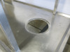 Stainless Steel Prep Table with 1 Shelf Over. Size H156 x W160 x D70cm, with Access Hole (As Viewed). - 3