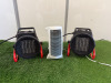 3 x Heaters to Include: 2 x RS Pro Fan Heaters, Model BGP150602 & 1 x Kingfisher FH-901 Heater.
