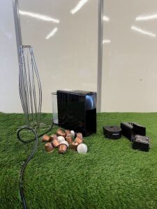 Nespresso KRUPS, XN10 Coffee Maker with Pods & Stand.