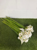 Box of 48 x Faux Long Stem White Lilly's Flowers (80cm) with Hoot & Line. - 2