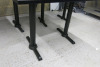 5 x Black Wood Top Table with Black Metal Legs. Size H75 x W120 x D70cm. - 4