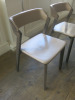 12 x TON Merano Dining Chairs Upholstered in Grey Leather.. - 3