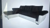 Black & White Corner Sofa (In Sections Unchecked at Buyers Risk).